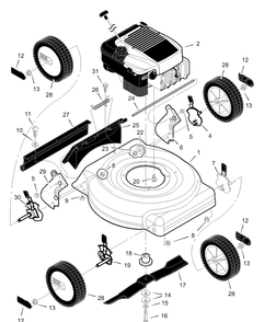 Part Location Diagram of F-99474 Briggs and Stratton Instruction Book
